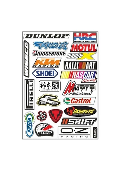 A4 Sticker 006 Tek Paket Çoklu Sticker Çok Renkli
