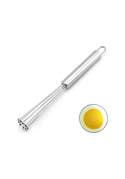 Qkfon Paslanmaz Çelik Boncuk Çırpıcı, Mutfak Çırpıcı Karıştırma Flaş Boncuklu Yumurta Karıştırıcı Süt Diğer
