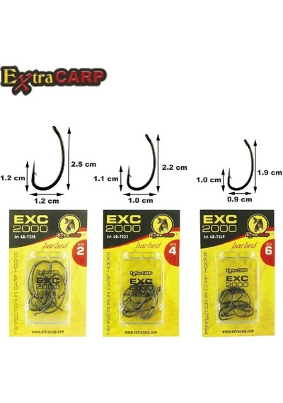 Sazan İğnesi Extracarp Hooks Exc 2000 No:2 - Standart