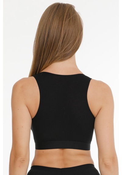 Parlingerie Sporcu Emzirme Büstiyeri Siyah