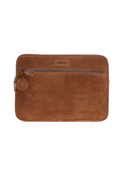 Camel Still Hakiki Süet Deri 15-16 İnç Macbook Uyumlu/laptop Kılıfı Taba