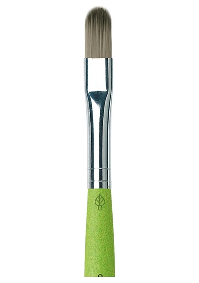 Da Vinci 375 Serisi Filbert Şekilli Fırça, 8, Sentetik Elyaf, Yeşil, 19,5 X 0,75 X 30 Cm