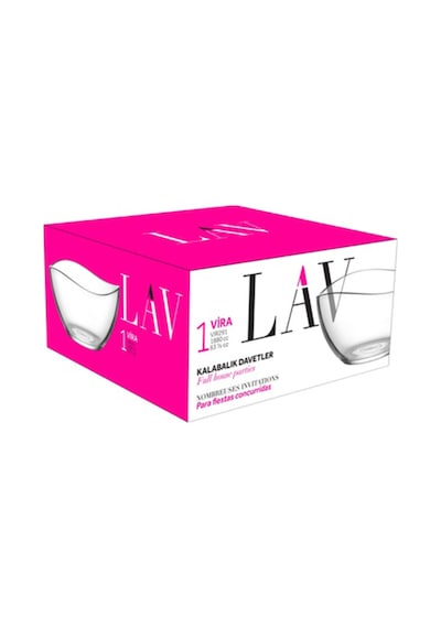 Lav Vira Cam Salata Kasesi Tekli Ekstra Büyük 1880 ml (Sunum Kasesi , Hazırlık Kasesi)