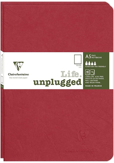 Clairefontaine Age Bag Stapled A4 Çizgili Defter Bordo 733072c