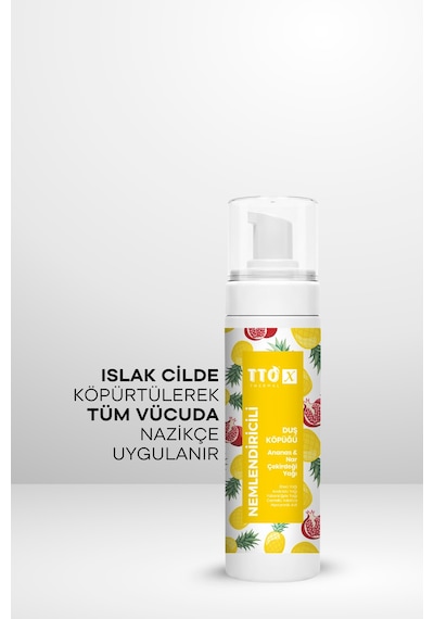 Tto X Nemlendiricili Duş Köpüğü Ananas&Nar Çekirdeği Yağı 200Ml