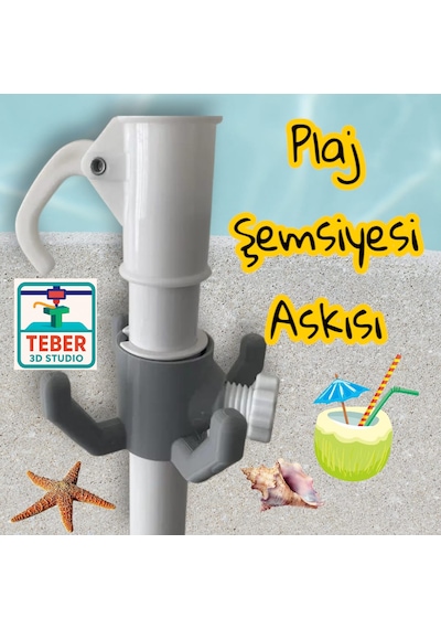 Plaj Şemsiyesi Askısı - Kanca Karışık Renkli