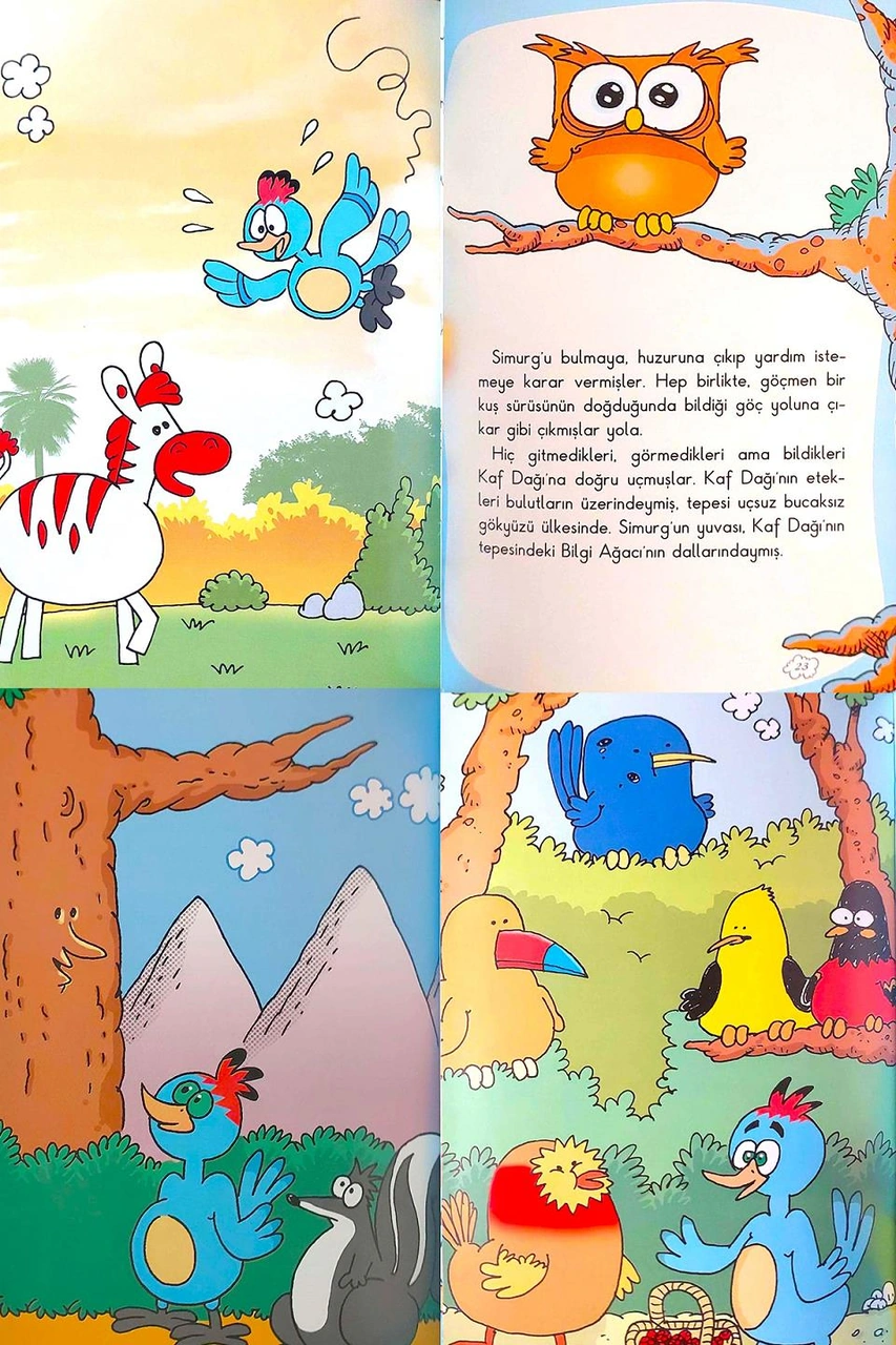 4 - 6 Yaş Ağaçkakan Piki Okuma Seti - 4 Kitap - Renkli İçerik