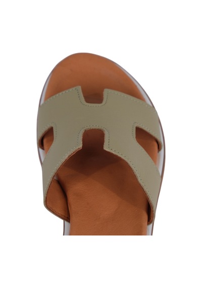 Napa Shoes Kadın H Kesimli Düz Taban Hakiki Terlik Napa-1202 164