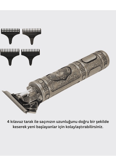 Kompakt Tasarımlı Saç Sakal Kesme Makinesi, Uzun Pil Ömürlü 1 - 2 Saat