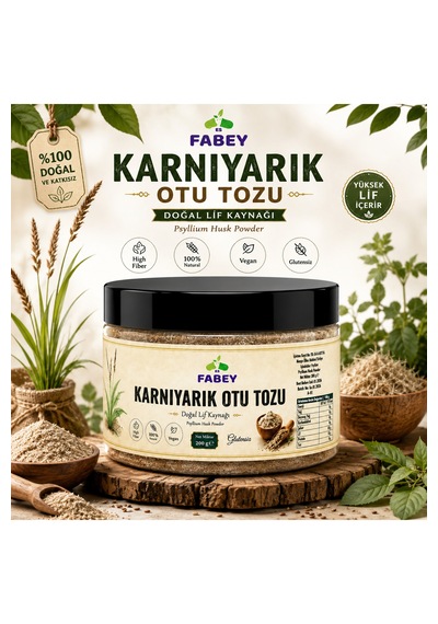 Esfabey Karnıyarık Otu Tozu Psyllium 200 Gr