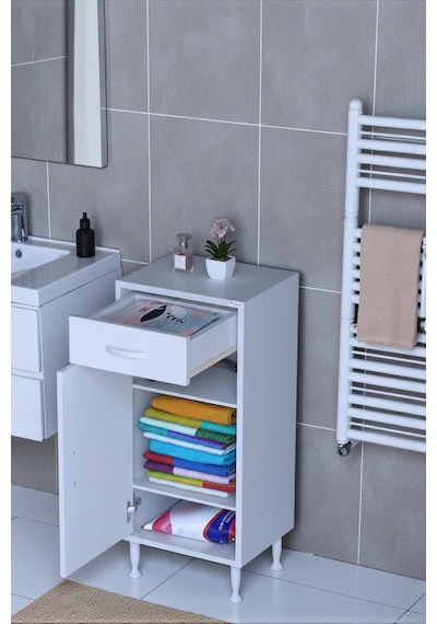 Eliusta Taha 40 Cm 3 Bölmeli Beyaz Çok Amaçlı Dolap 2 Raflı Banyo Mutfak Dolabı 40x88x32,5 Cm Düzenleyici Beyaz Eliusta Taha 40 Cm 3 Bölmeli Beyaz Çok Amaçlı Dolap 2 Raflı Banyo Mutfak Dolabı 40x88x32,5 Cm Düzenleyici Beyaz