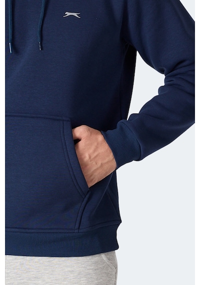 Slazenger Moonlıght I Erkek Kapüşonlu Koyu Lacivert Sweatshırt