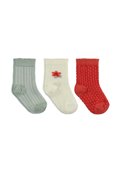 Civil Baby Çiçek 3'lü 6-18 Ay Bebek Kız Çorap Set Standart