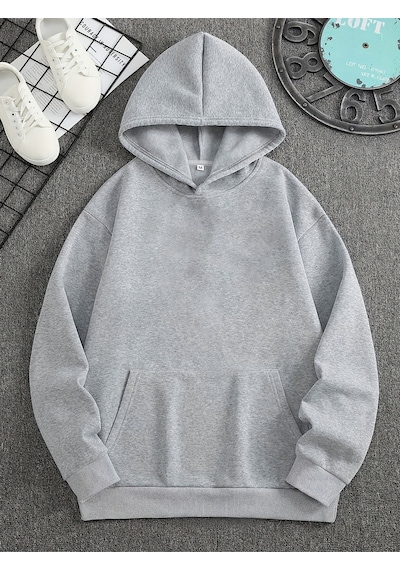 Uyguntarz Unisex Yon Gosteren Pusula Baskılı Oversize Sweatshirt Gri