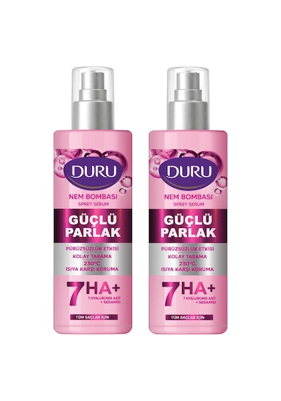 Duru Nem Bombası Sprey Serum 200 Ml Güçlü Parlak 2 Li
