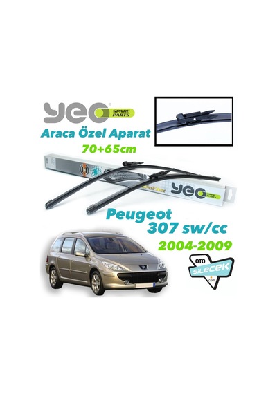 Yunus Emre Otomotiv Peugeot 307 Cc / Sw Silecek Takımı Yeo 2004-2009