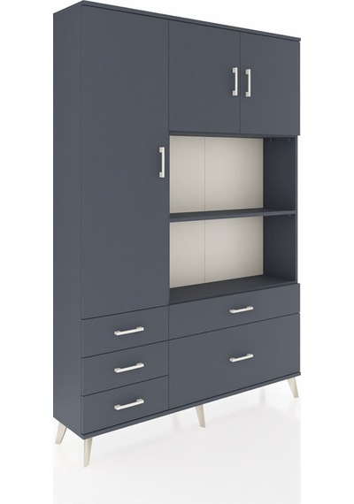 Arges Dolap 7 Raflı 5 Çekmeceli 3 Kapaklı 132x30x195 Antrasit-antrasit/antrasit Antrasıt/antrasıt Arges Dolap 7 Raflı 5 Çekmeceli 3 Kapaklı 132x30x195 Antrasit-antrasit/antrasit Antrasıt/antrasıt