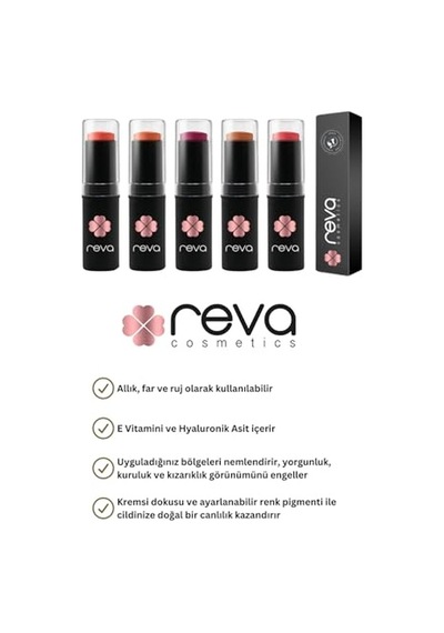 Çok Amaçlı Stick Allık, Far, Dudak Renklendirici &amp Lip Cheek Eye Tint-vegan &amp Temiz Içerikrv110 Genel