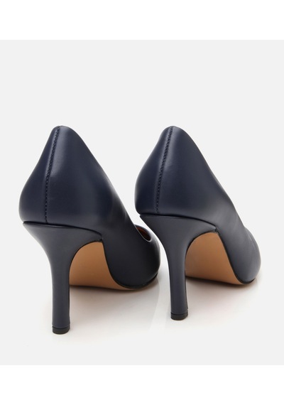 Hotiç Kadın Deri Lacivert Yüksek Topuklu Stiletto