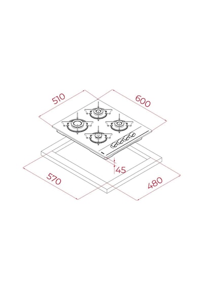 Teka HAK 625 BK - GBE 64002 BK - ATV 60.3 BK Siyah Ankastre Set