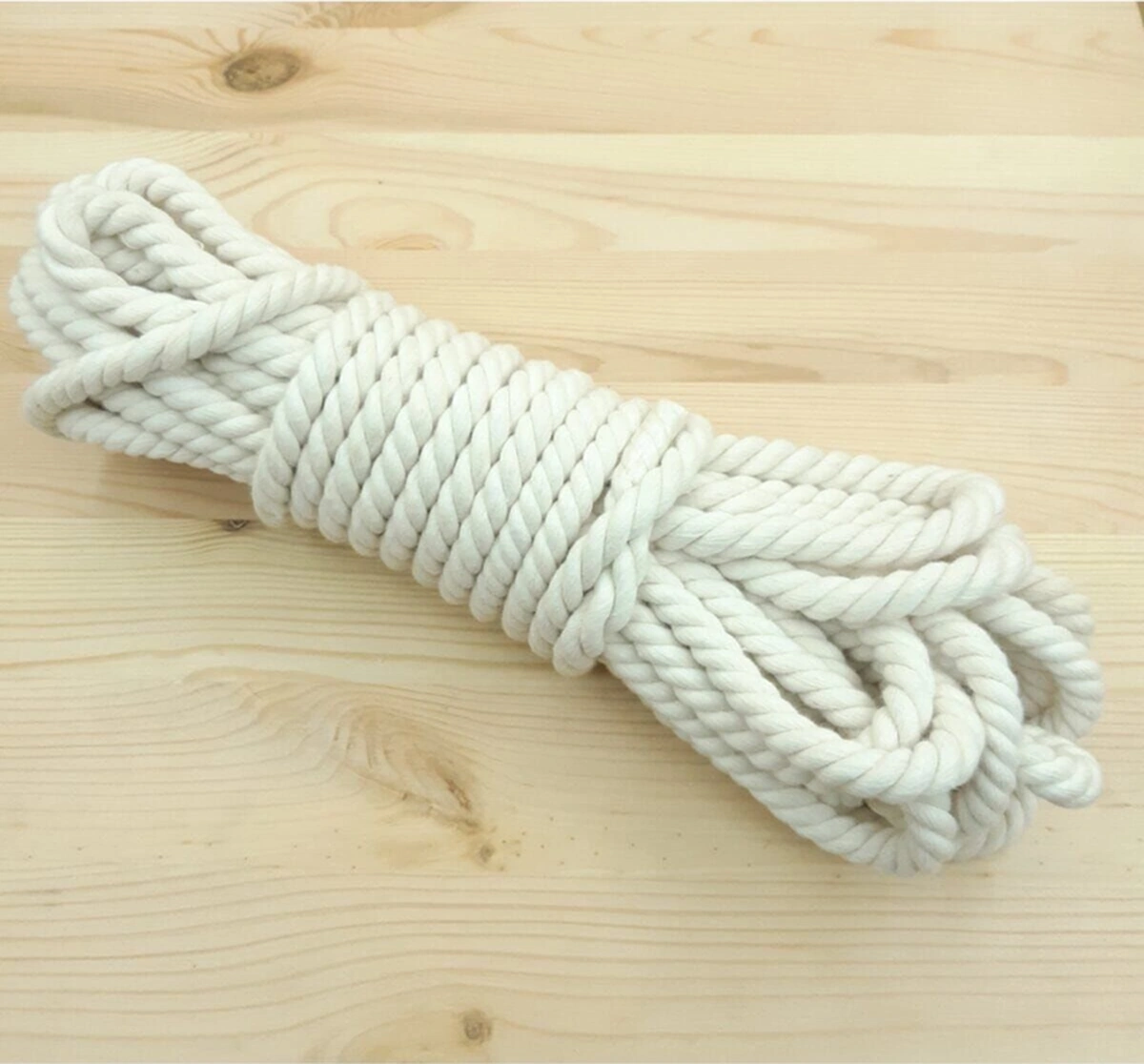 8 Metre 8 Mm Makrome Gökkuşağı Pamuk Halat Ipi