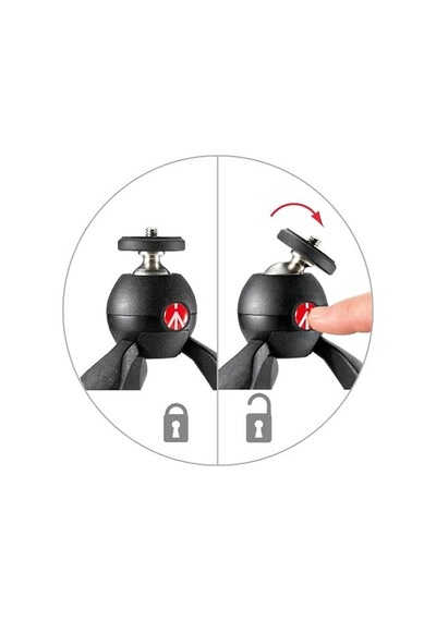 Manfrotto Mtpiximii-b Pixi Masa Tripodu, 1 Kg'a Kadar, Kompakt Ve