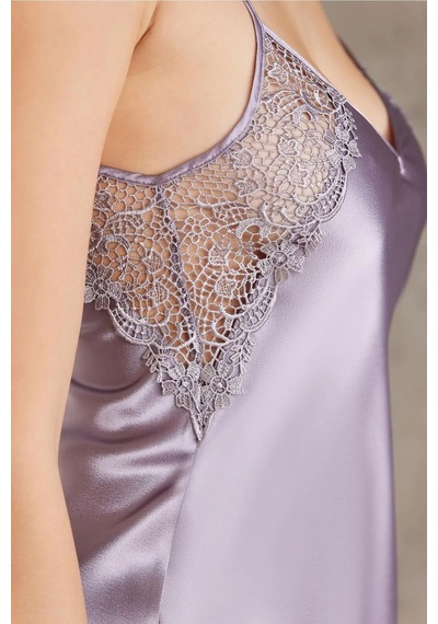 Pierre Cardin 6000 Kadın Dantelli Saten 6'lı Set-royal ROYAL