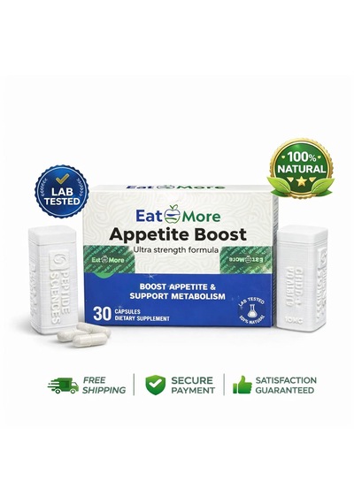 Eat More Appetite Boost 30 Kapsül Takviye Metabolizma Destek Aromasız
