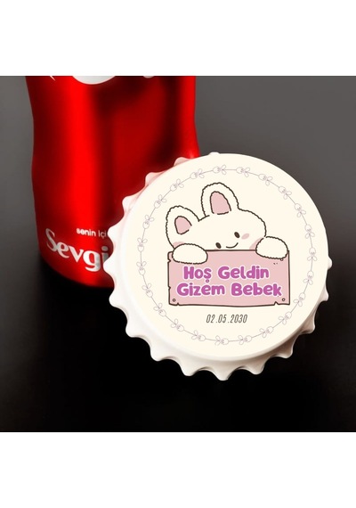 Doğum Günü Ve Baby Shower Hediyesi İsimli Metal Magnet Seti 10 Adet