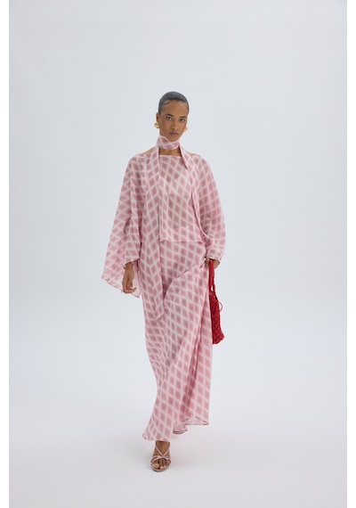 Mai Collection Marlowe Pembe Ekose İkili Takım