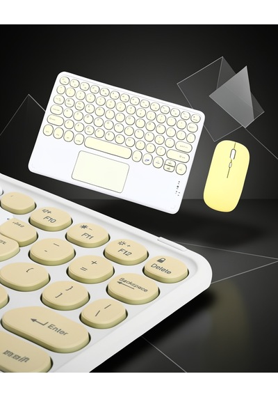 Bluetooth Klavye Touchpad Slim Kablosuz Q Model