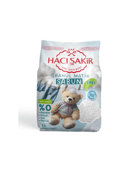 Hacı Şakir Granül Matik Sabun Otomatik Makineler İçin Sabun 25 Yıkama 1 X 1000 G Diğer