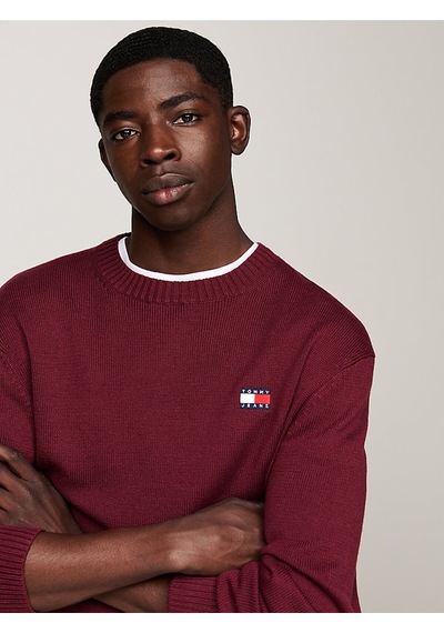 Tommy Hilfiger Tjm Reg Badge Sweater Mor