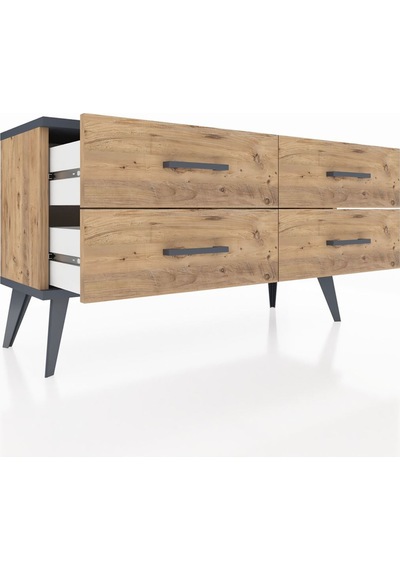Arges Şifonyer 4 Raflı 88x30x48 Çam-antrasit/çam Antrasit/çam Arges Şifonyer 4 Raflı 88x30x48 Çam-antrasit/çam Antrasit/çam