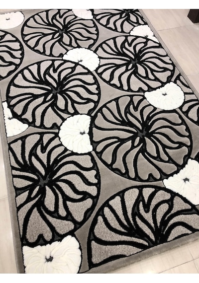 Kaşmir Halı Jade 146X233 Z 002-02 Gri Beyaz 4 M2 Halı !