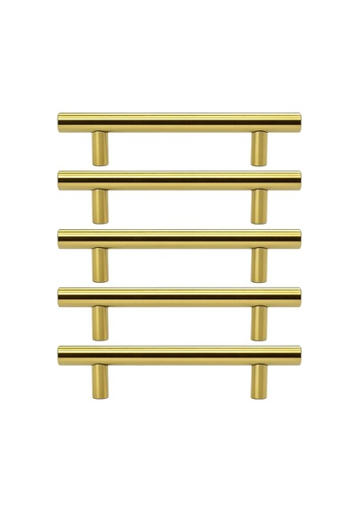 Alteta 5 Adet 128 Mm - 12.8 Cm Gold Altın Metal Mobilya Mutfak Çekmece Dolap Kulbu Kulpu Kulpları Çok Renkli
