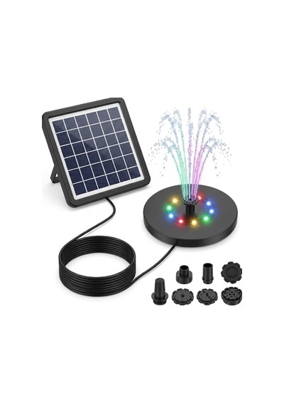 Gy-8039-1 Güneş Enerjili Rgb Ledli Bahçe Fiskiyesi - Havuz Fiskiyesi 13cm Diğer