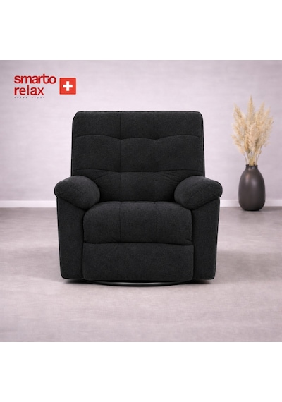 Smarto Relax Porto Comfort Elektrikli Döner Sallanan Tv Koltuğu Kontrol Panel... Siyah