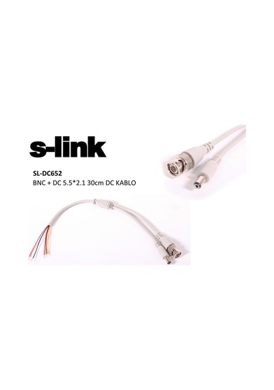 S-Link Sl-Dc562 Bnc+Dc5.5*2.1 0.30 Cm Dc Kablo