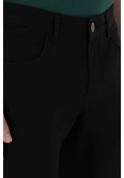 U.S. Polo Assn. Erkek Siyah Slim Fit Kanvas Pantolon 50309119-VR046