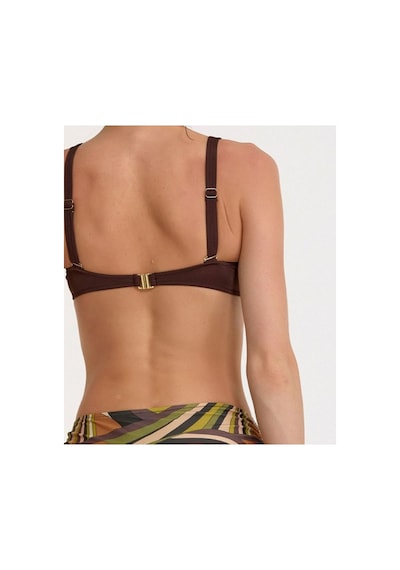 Argento Kadın Kahve Desenli Sabit Kaplı Ayarlanabilir Askılı Yüksek Bel Yanı Ayarlanabilir Bikini Takımı Kahve Desenli Argento Kadın Kahve Desenli Sabit Kaplı Ayarlanabilir Askılı Yüksek Bel Yanı Ayarlanabilir Bikini Takımı Kahve Desenli