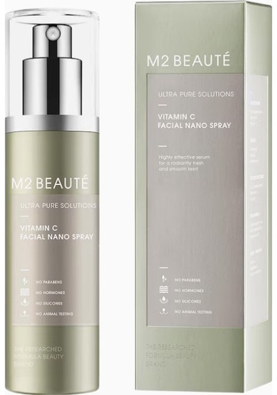 M2 Beaute M2 Beauté Ultra Pure Solutions C Vitamini Yüz Nano Spreyi, Alkolsüz Ve Parabensiz Nemlendirici Kremler