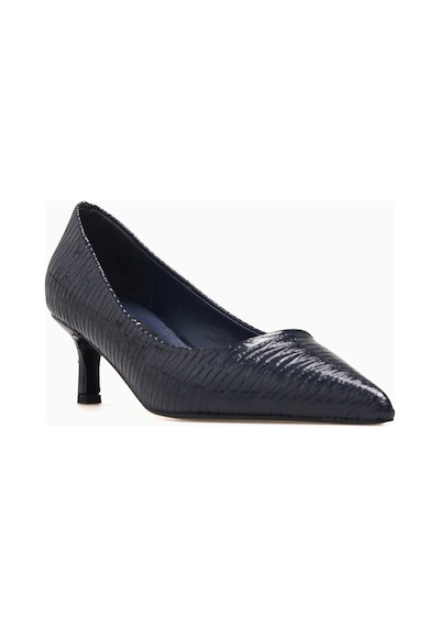 Kuum Kadın Stiletto Ayakkabı 26y K70-4318 Lacivert Rugan