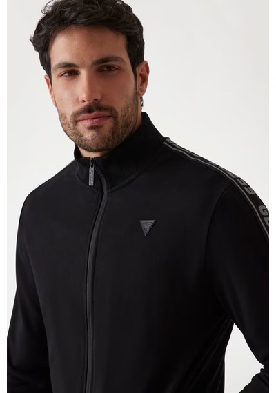 Guess Erkek Fermuarlı Sweatshirt Z2yq12k6zs1 Siyah