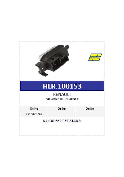 Kalorifer Rezistansı Renault Megane Iıı - Fluence 271502874r