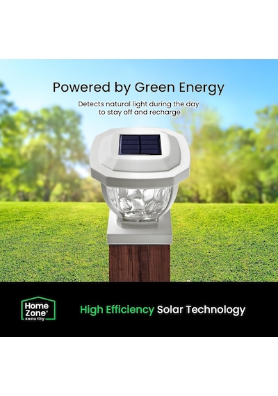 Home Zone Security Dış Mekan Solar Direk Başlığı Işıkları - Beyaz