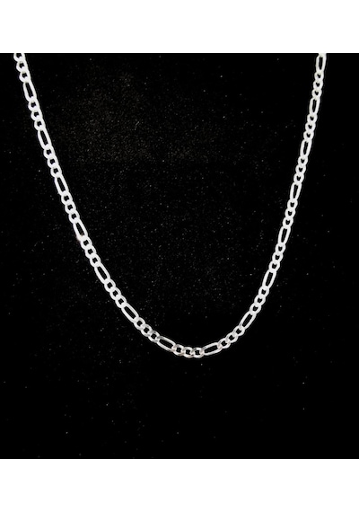 Omar Silver Erkek Figaro Gümüş Kolye Zincir 4,4 Mm
