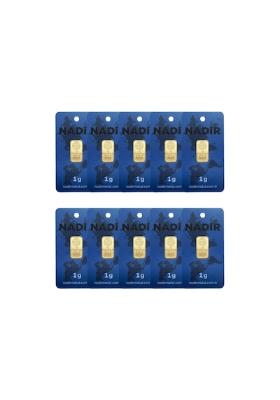 Nadirgold 10 Gr Külçe Altın 1gr X 10 Adet