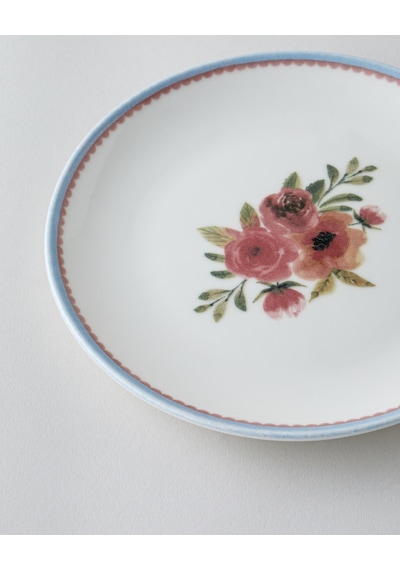 English Home Lilya Porselen 6'lı Pasta Seti 19 Cm Renkli Çok Renkli