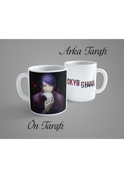 Tokyo Ghoul Shuu Tsukiyama Porselen Kupa Bardak Beyaz